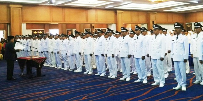  Plt Bupati Rohul Lantik Serentak 62 Kades Terpilih Hasil Pilkades 2016